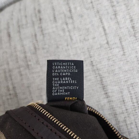 Authentic Fendi Brown Zucchino Canvas Mama Baguette Gold Hardware - Picture 16 of 16